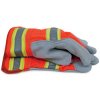 High Visibility Split Cowhide Leather Work Gloves, Large