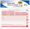 Loose Leaf Driver's Daily Log Sheets w/31 Duplicate Sets & Inspection Report