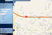 Fleet Tracking User Interface Vehicle Speed Report Show on Map