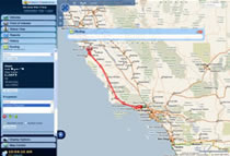 Fleet Tracking User Interface Routing w-Turn by Turn and Map Two
