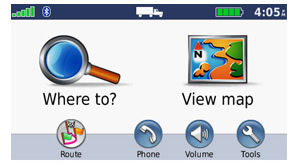 Truckers gps navigation