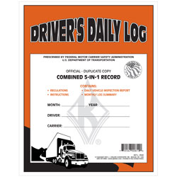 5-In-1 Driver\'s Daily Log Book - Carbon
