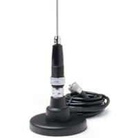 3 - 3.5' Tunable Stainless Steel CB Antenna Whip w/Magnet Mount & Cable - 50 Watt