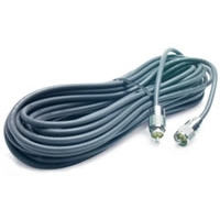 100' RG-8X Coax Cable with PL-259 Connectors - Gray