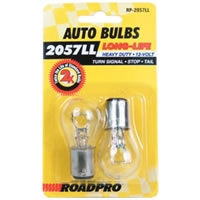 Heavy Duty Long-Life Automotive Replacement Bulbs - #2057, Clear, 2-Pack