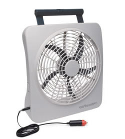 10\" 12 Volt or Battery Power Portable Fan