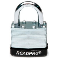 40mm Laminated Steel Padlock with Bumper Guard - 1" Shackle