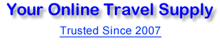 Your Online Travel Supply - Trusted Since 2007 Your Online Travel Supply - Trusted Since 2007