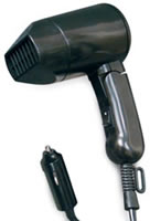 12volt curling irons and hair dryers