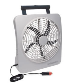 Portable 12 Volt Electric and Battery Powered Fan