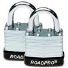 40mm Laminated Steel Padlock with Bumper Guard - 1" Shackle