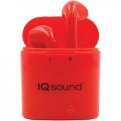 Iq Sound True Wireless Earbuds Red