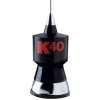 57.25" Baseload CB Antenna Kit w/Stainless Steel Whip - Black w/Red K40 Logo