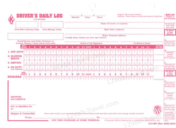 j-j-keller-13-mp-loose-leaf-driver-s-daily-log-sheets-with-31-duplicate-sets-12volt-travel for Free Printable Driver Daily Log Sheet Template J.J. Keller 13-MP Loose Leaf Driver's Daily Log Sheets with 31 Duplicate Sets - 12Volt-Travel® for Free Printable Driver Daily Log Sheet Template