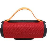Bluetooth Portable Speaker With Built-in Strap Red