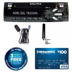 Heavy-Duty AM/FM/MP3/WMA/WB CD - SiriusXM Tuner and Bluetooth Package Deal