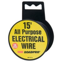 14-Gauge 15' All Purpose Electrical Wire - Black Spool