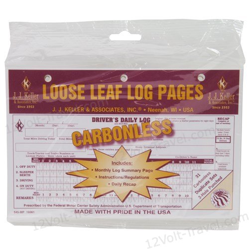 615MP Loose-Leaf Mid-Size Daily Log Carbonless Lot of 10 JJ KELLER 12215
