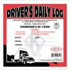 2-In-1 Driver's Daily Log Book with Simplified DVIR - Duplicate Carbon