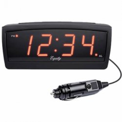 12-Volt Super-Loud 60-90 Decibel LED Alarm Clock with Snooze Button