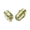 Coaxial Feed-Thru In-Line Connectors - 2 Pack