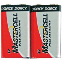 Mastercell 9-volt Alkaline Batteries 2 PK