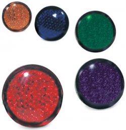 1.75\" Round Adhesive Reflectors - 2-Pack