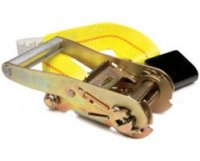 2" Fixed End Replacement Ratchet Strap with Flat Hook and Buckle