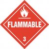 Flammable Gas Class 3 Placard