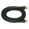 3' Coaxial Cable with RG6 Connectors - Black