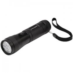 Aluminum LED Flashlight with White, Red and Green LED\'s - 2PK