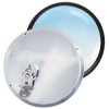 8.5 Stainless Steel Adjustable Convex Mirror - Offset Stud