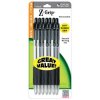 Z-Grip Max Retractable Pen with Wide Barrel & Soft Rubber Grip - Black 7-Pack