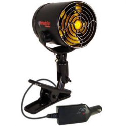 12 Volt \"Tornado Fan\" with Removable Mounting Clip