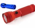 19 LED Anodized Aluminum Flashlight with 3 "AAA" Batteries-Asst Colors