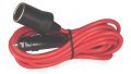 12 Volt 12' Extension Cord with Cigarette Lighter Plug