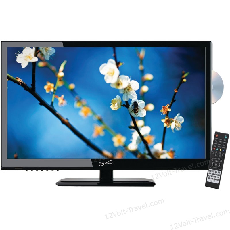 SuperSonic SC-2411-12 24 12-Volt TV w/Optional DVD Player - 12Volt-Travel®