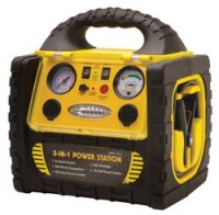 12 Volt Rechargeable Emergency Jumpstart System w/Air Compressor & Power Inverter