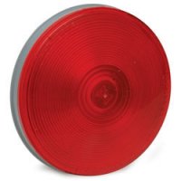 4.25 Round Sealed Light with 3-Prong Grote(R) Connector - Red