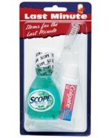 Mouthwash/Toothpaste/Toothbrush Travel Kit