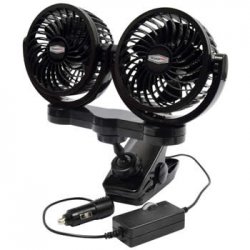 Dual 12-Volt Fan with Mounting Clip