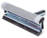 8" Deluxe Squeegee Head with Short Steel Handle