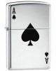 Lucky Ace High Polish Chrome Finish Lighter w/Tin Package & Sleeve - Indulgence