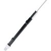 4' Base-Loaded Stainless Steel 1/4 Wave CB Antenna-500 Watt, Black 6" Extension