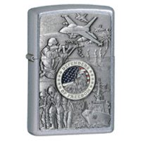 Joined Forces Emblem Design Lighter - Street Chrome Finish