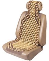Wood Beaded Comfort Seat Cushion - Tan