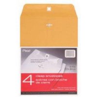 9 x 12 Brown Kraft Envelopes with Clasp - 4-Pack