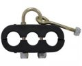 3-Hole "Beefy" Clamp with 1 U-Bolt & 1 Eye-Bolt