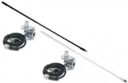 2\' Top Loaded Fiberglass CB Antenna with Mirror Mount & Cable - 750 Watt