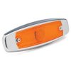 4" Low Profile Clearance/Marker Light with 6" Stainless Steel Bezel - Amber
